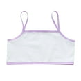 thumbnail image 2 of Antinious Kids Girls Stretchy Bralette Designed for Casual And Lightweight,Girls Sports Bras for Unparalleled ,Children's Girls Solid Color Underwear Vests Bra,Purple,L, 2 of 3