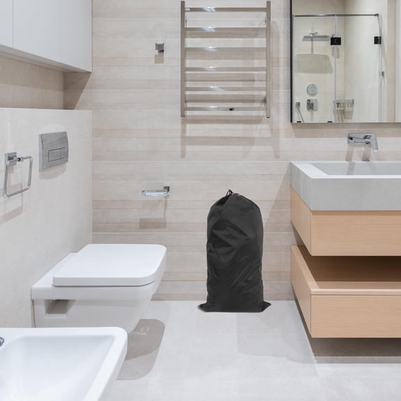 CTIRCHIU Foldable Bathtub Storage Bag Soaking Tub Bag Oxford Cloth Black Adults Home Use 1Pack