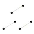 thumbnail image 4 of tamizeot Broche Épingle Décoration Mode Accessoire Robe Adulte Style Simple Épingles à Revers Long Type/noir 3Ensemble, 4 of 6