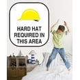 thumbnail image 2 of Wallhogs Hard Hat Sign Wall Decal, 2 of 2