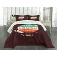thumbnail image 3 of Ambesonne Love Quilted Bedspread Set 3 Pcs, Air Balloon Cheerful Retro, Queen Size, Multicolor, 3 of 5
