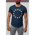 thumbnail image 3 of ShirtBANC Mens Graphic USA Flag Star Circle Dropcut Hip Hop Themed Shirt, XS-3XL, 3 of 5