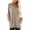 Beige, variant on Women's Heather Contrast Slouchy Cozy Pocket Sweatshirt Tunic