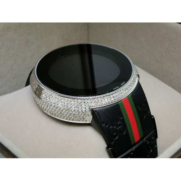 Gucci Brand New I Digital White Diamond Watch 
