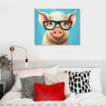 thumbnail image 4 of PIKWEEK Pig Art Print - Pig Decor - Pig with Glasses Art - Gifts for Pig Lovers - Cute Pig Print - Pig Gifts - Pig Wall Art - Pig Art from Lee Keller,  16x12in, 4 of 4