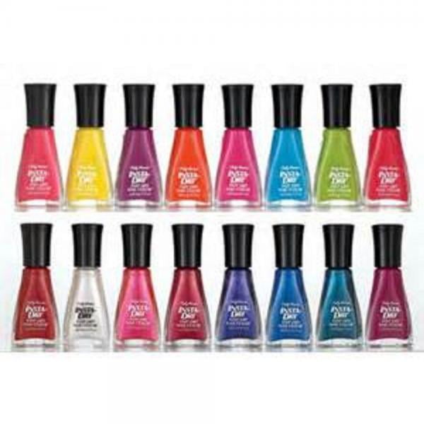 Lot of 7 Instadri Sally Hansen Finger Nail Polish No Repeat Colors