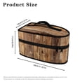 thumbnail image 6 of HELLHERO Woodgrain Print Travel Steamer Storage Bag Polyester with Handle Durable & Protective Carrying Case for Steam Irons, Case Only, 6 of 6