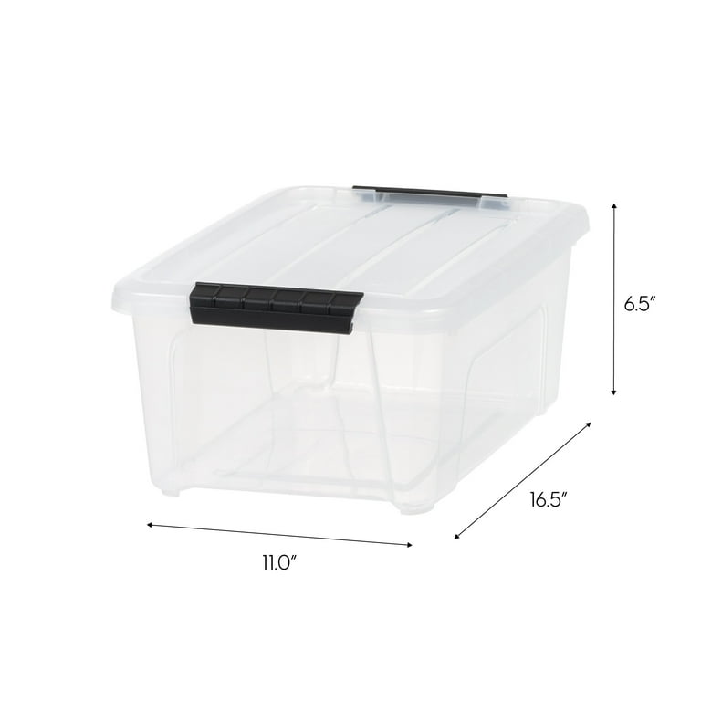 IRIS 13qt Heavy Duty Plastic Storage Bin with Durable Lid