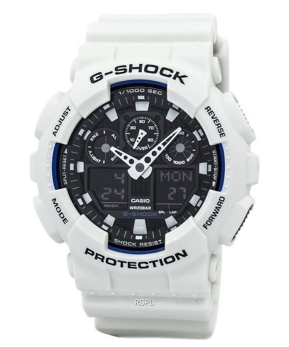 Men's G-Shock GA150-7A White Resin Quartz Sport Watch - Walmart.com