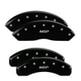 thumbnail image 3 of Fits 2019-2021 Ford Ranger MGP Caliper Cover Caliper Cover 10248SMGPBK Set Of 4; MGP Logo; Powder Coated; Black; Aluminum, 3 of 4