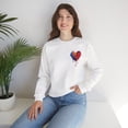 thumbnail image 2 of Small Bleeding Heart Sweatshirt, Small Heart Sweatshirt, Valentine's Day Sweatshirt, Heart Sweatshirt 117, 2 of 67