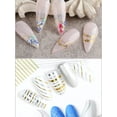 thumbnail image 4 of 16 Feuilles French Line Nail Stickers, Métallisé Strip Line Strip Stickers Autocollant Coloré 3D Wave Design Or Silver Line Nail Stickers Décoratifs, 4 of 4