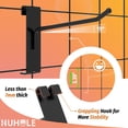 thumbnail image 2 of HUHOLE Gridwall Hooks 4 inch, 32PC Display Hooks for Grid Wall, Hooks for Grid Wall Panel, Black Powder-Coated Steel, 2 of 6