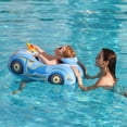 thumbnail image 6 of Baby Pool Float with 3D Car Design Heavy Duty 0.35mm PVC Baby Swim Float, Toddler Pool Float Swimming Floats Seat Boat Pool Toys with Steering Wheel for 12-18, 12-24 Months, Age 2-3, 1-5 year kids, 6 of 7