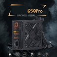 thumbnail image 4 of CUITING PC Power Supply 550W/650W/750W with 120mm Quiet Fan for Gaming Computers, 4 of 12