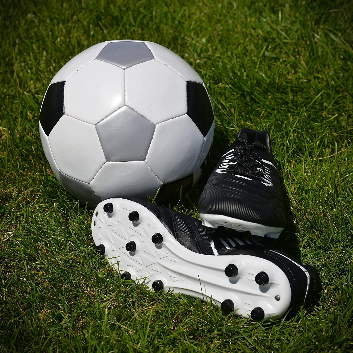Vizari Valencia Adult Soccer Cleats - Lightweight and Durable Men's Soccer Shoes for Superior Performance - Unisex Mens and Womens Firm Ground Soccer Cleats with Round Studs for Maximum Traction
