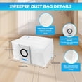 thumbnail image 2 of Vacuum Dust Bags, 3L Replacement Sweeping Robot Filter Canister Bags, Compatible with Ecovacs Deebot X1 Omni /T10 / T20 Turbo Robot Vacuum Cleaner 10Pack, 2 of 8