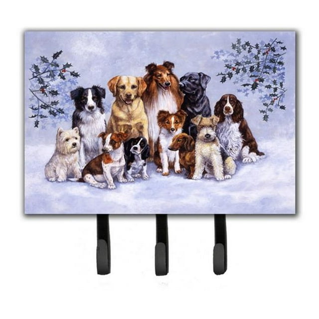 Carolines Treasures BDBA316ATH68 Winter Dogs Leash or Key Holder