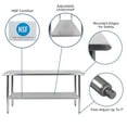 thumbnail image 4 of Flash Furniture NSF Certified Stainless Steel Kitchen Prep and Work Table, 60"W x 24"D x 34.5"H, 4 of 11
