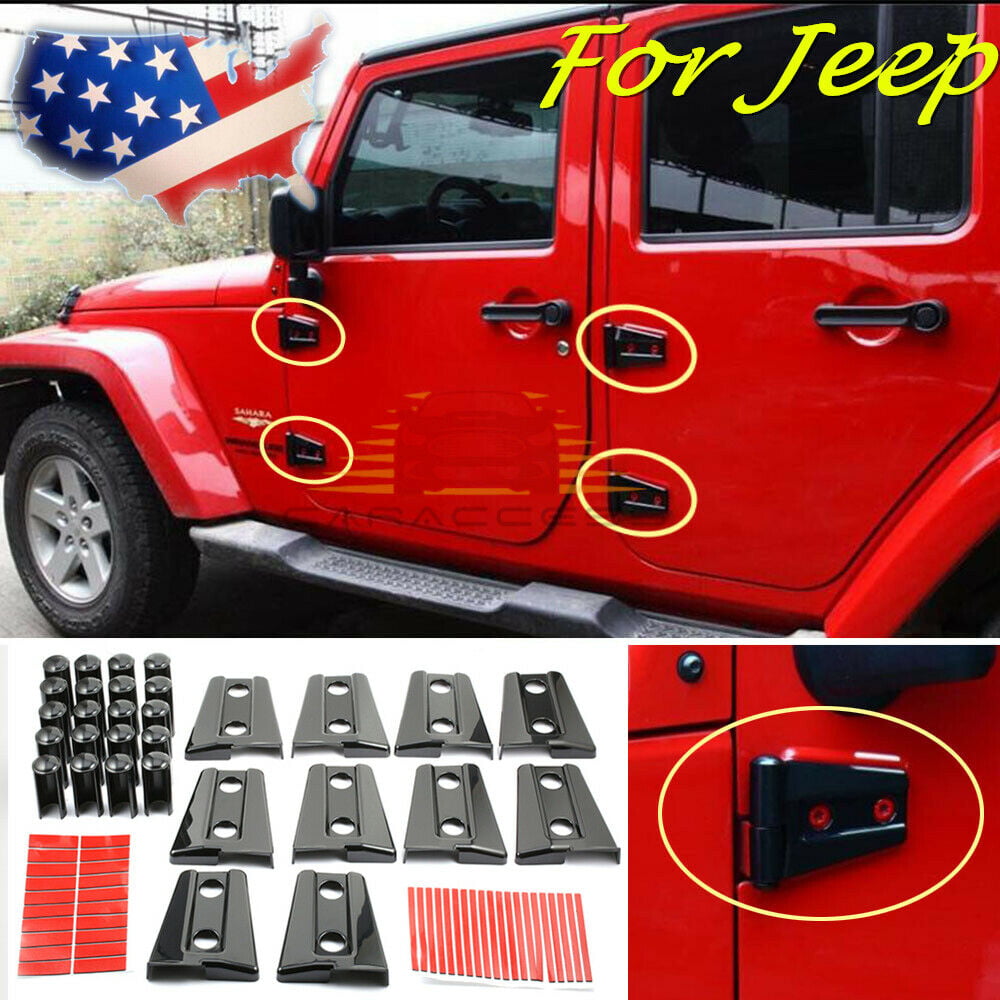 Hood & Door Hinge Cover for Jeep Wrangler JK JKU 2007-2017 Unlimited  Accessories 