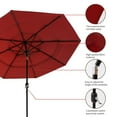 thumbnail image 2 of VENTOPYR 11FT Solar LED Patio Umbrella with Crank Lift,8-Rib Aluminum Outdoor Umbrella for Garden/Pool, 2 of 9