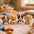 thumbnail image 4 of DIY Fabric Animal Sewing Craft Kit, Beginner Handmade Plush Making Set with Bird Gnome Dog Cat Patterns, Creative Art Gift Kit for DIY Handcraft Lovers, 4 of 8