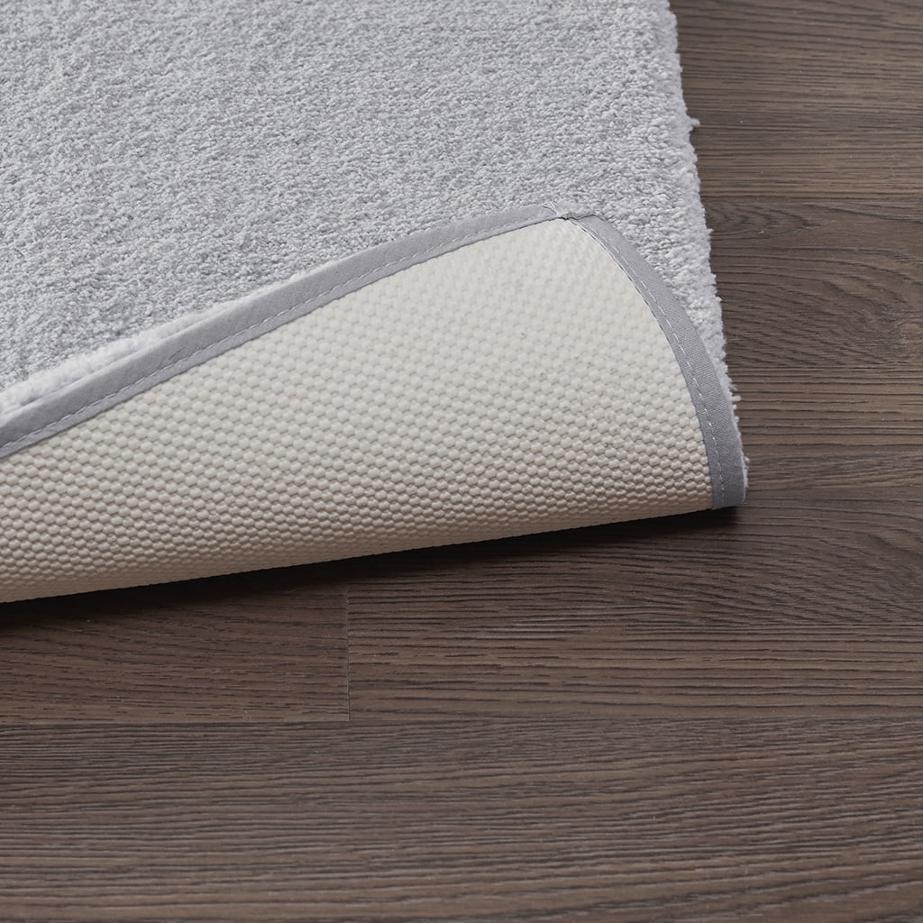 MAYEERTY Soft Polyester Bath Runner Rug, 24" x 72", Grey