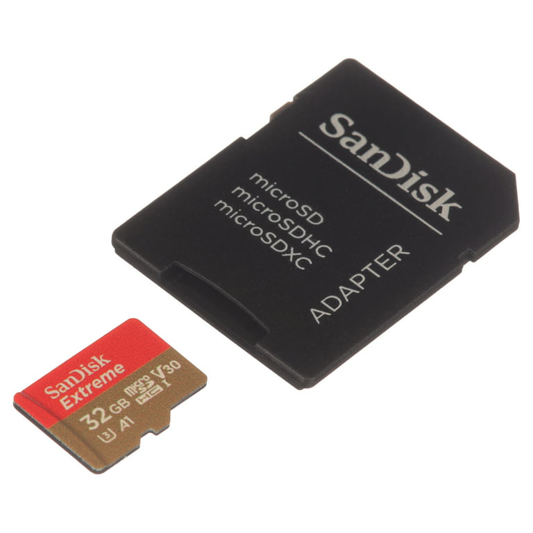 SanDisk Extreme microSDXC UHS-I U3 256 Go + Adaptateur SD - Carte