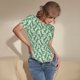 thumbnail image 3 of Balery Dinosaurs on Roller Skater Body de cuello redondo de manga corta para mujer Tops de manga corta Tops básicos-XX-Large, 3 of 7
