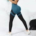 thumbnail image 2 of UngA Anti Cellulite Leggings, High Waisted Butt Lifting Tummy Control Training for Gym Workout Womens Leggings Blue,L, 2 of 7