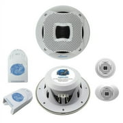 500 Watts 6.5-in 2-Way Marine Component System (Silver Color)