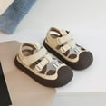 thumbnail image 2 of Wdgfv Girls Summer Closed Toe Sandals Breathable Quick-Dry Water Shoes Lightweight Outdoor Sports Footwear for Toddlers Beige 5-5.5 Years, 2 of 9