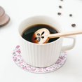 thumbnail image 5 of Bingfone Vintage Rose Flowers Leather Drinks Coasters with Set of 6,Suitable for Home Kitchen,Coffee Cup Coasters Home Gift, 5 of 7