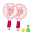 thumbnail image 3 of Raqueta Pink Piglet para niños y niñas de 3 a 7 años: juego de bádminton ligero y divertido para niños en interiores y exteriores, 3 of 8