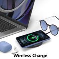 thumbnail image 4 of Liquid Silicone Wireless Charging Phone Case for iPhone 11 6.1 inch, Built-in Magnets Compatible with MagSafing Faster Charging Slim Fit Soft Microfiber Cover - Dark Blue, 4 of 16