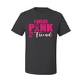 thumbnail image 2 of I Wear Pink for My Friends Survivor Awareness Men's Graphic T-Shirt, Charcoal, Small, 2 of 3