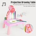 thumbnail image 5 of Drawing Projector Table for Kids, Trace and Paint Drawing Board with Light & Music, Smart Projector Sketcher Desk, Preschool Learning Kids Toys for Ages 5-7, 4 Year Old Girl Birthday Gifts, 5 of 8