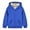 Blue, variant on fatyb Kids Zip up Hoodies Fleece Lined Cotton Sweatshirt Jackets Casual Long Sleeve Plain Warm Outwear