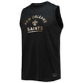 thumbnail image 2 of Men's MSX by Michael Strahan Black New Orleans Saints Rebound Tank Top, 2 of 3