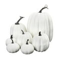 thumbnail image 2 of Wosthever 7x Calabazas de imitación a granel para un elegante centro de de boda de otoño Kits de decoración para fiestas Blanco, 2 of 6