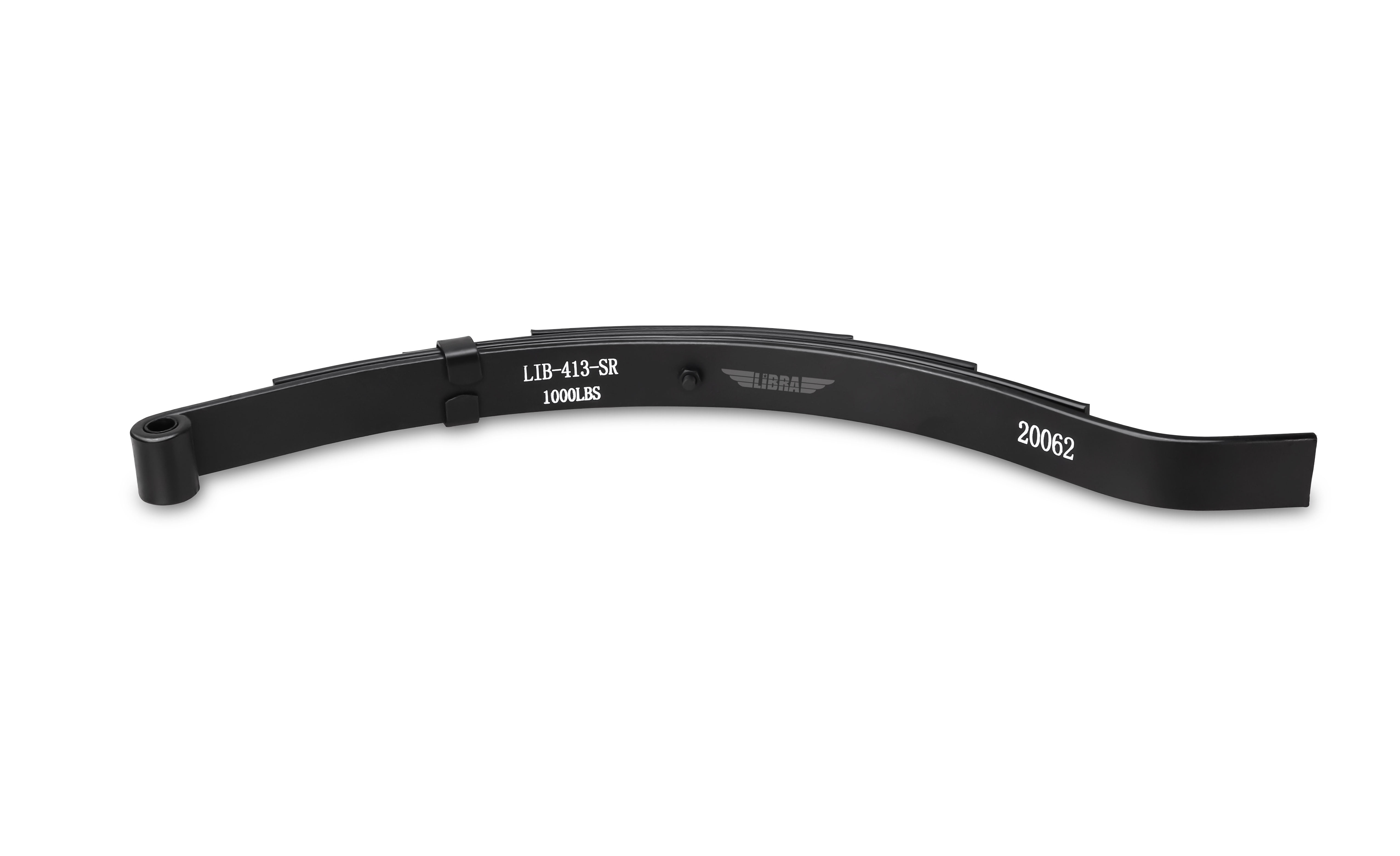 LIBRA Trailer Leaf Spring 4 Leaf Slipper 1000lbs Cap for 2000lbs Axle & U Bolt Kit