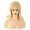 Gold, variant on Women's Blonde Flip Hair Wigs with Bangs - Adjustable Vintage Style for Everyday Use