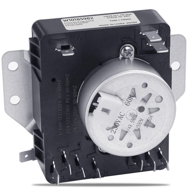 Temporizador de secadora Emnrod W10185982 para Whirlpool Maytag Kenmore