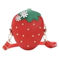thumbnail image 1 of HLONK Sac Bandoulière en Forme de Fraise Sac à Main Pu Rouge, 1 of 5