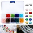 thumbnail image 2 of 1000PCS 10 Colors 4mm Crystal Glass Beads Finding Spacer Beads for Jewelry Making Shape Assorted Colors with Box Used for Bracelets Necklaces and Earring Accessories, 2 of 10