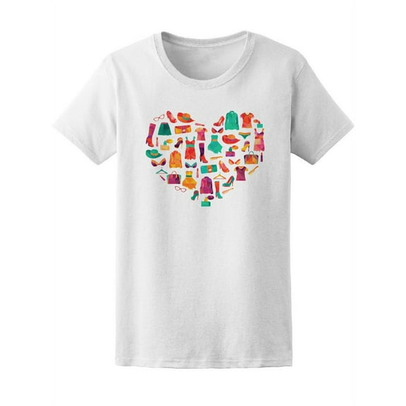 Beautiful Fashion Clothes Heart Tee Women's -Image by Shutterstock
