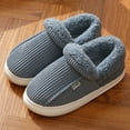 thumbnail image 7 of Daznico Unisex Winter Slippers - Plush Closed-Back House Shoes with Non- Sole, Warm Indoor Comfort,Color:Blue,Size:10.5, 7 of 7