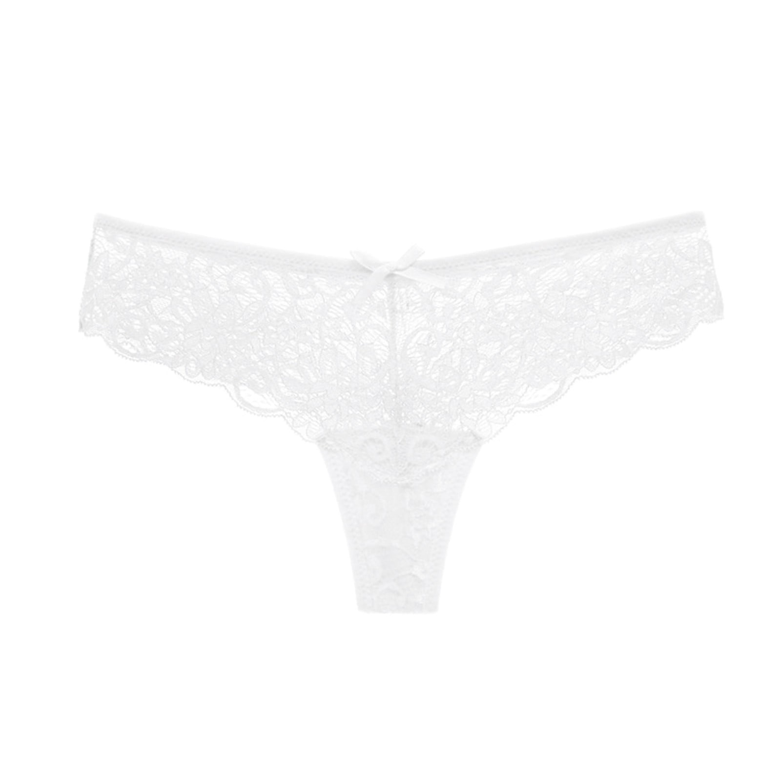 Zuwimk Womens Panties,Women's Low Waist Lace Thongs for Women V Back