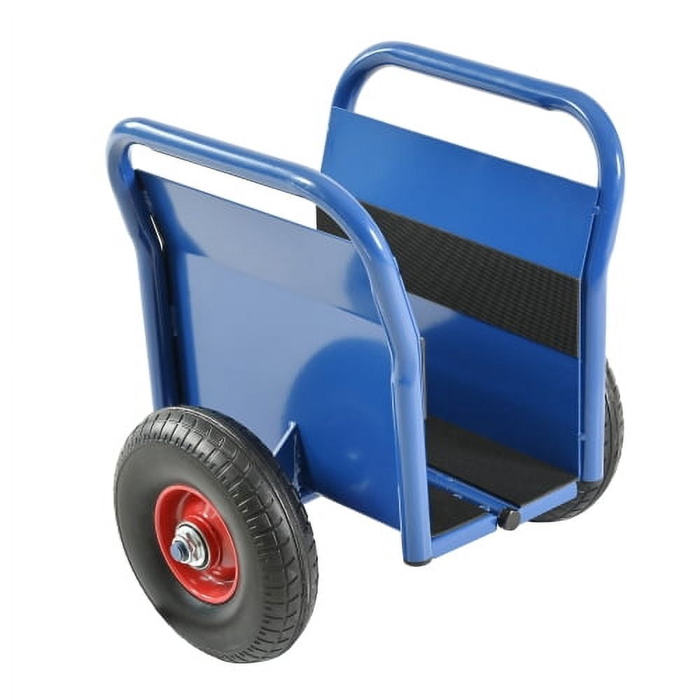 ACE-Tool,Heavy Duty Panel Dolly,Slab Dolly,Two Nice Handles,10" Solid Rubber Tires,Super Weight 1000 LBS,All-Terrain Movement for Heavy Drywall Sheet & Door Material(Blue)