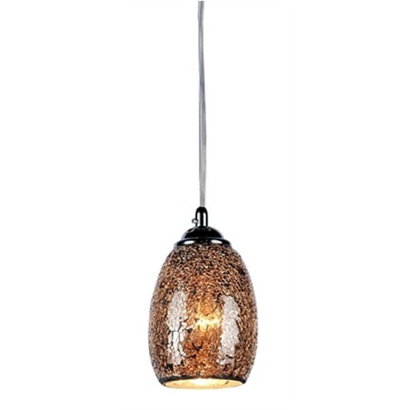 Mini Ceiling Pendant Light with Tempered Glass Shade, Multicolor